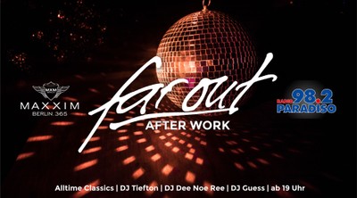 farout flyer in rot